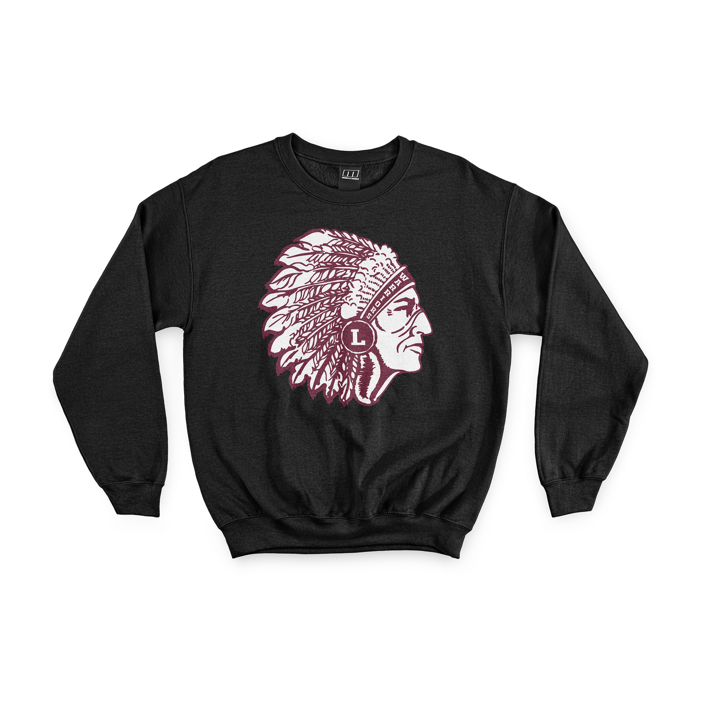 Lebanon Warriors - Vintage Warrior Head Chenille Fleece Crew Neck