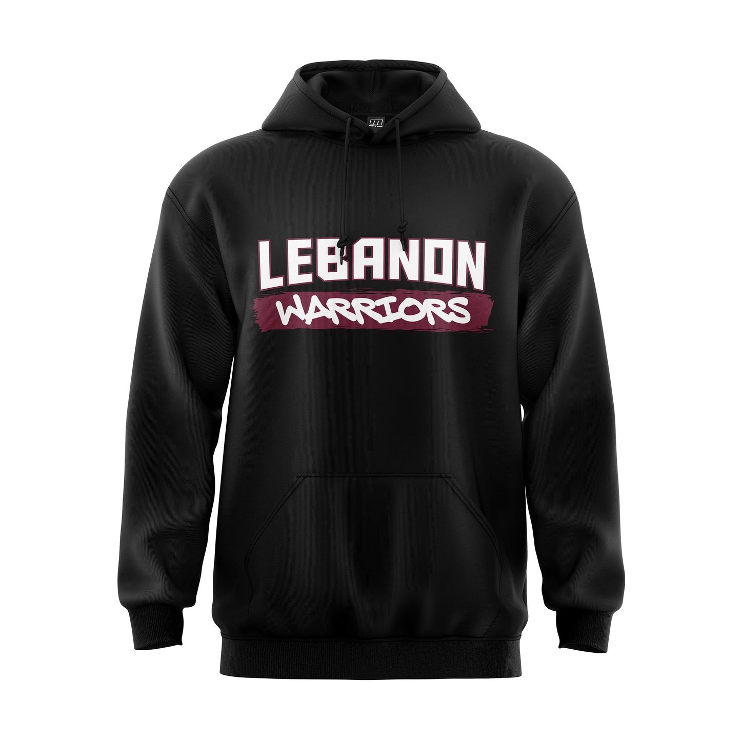 Lebanon Warriors - Wordmark Performance Sublimated Fleece Hoodie