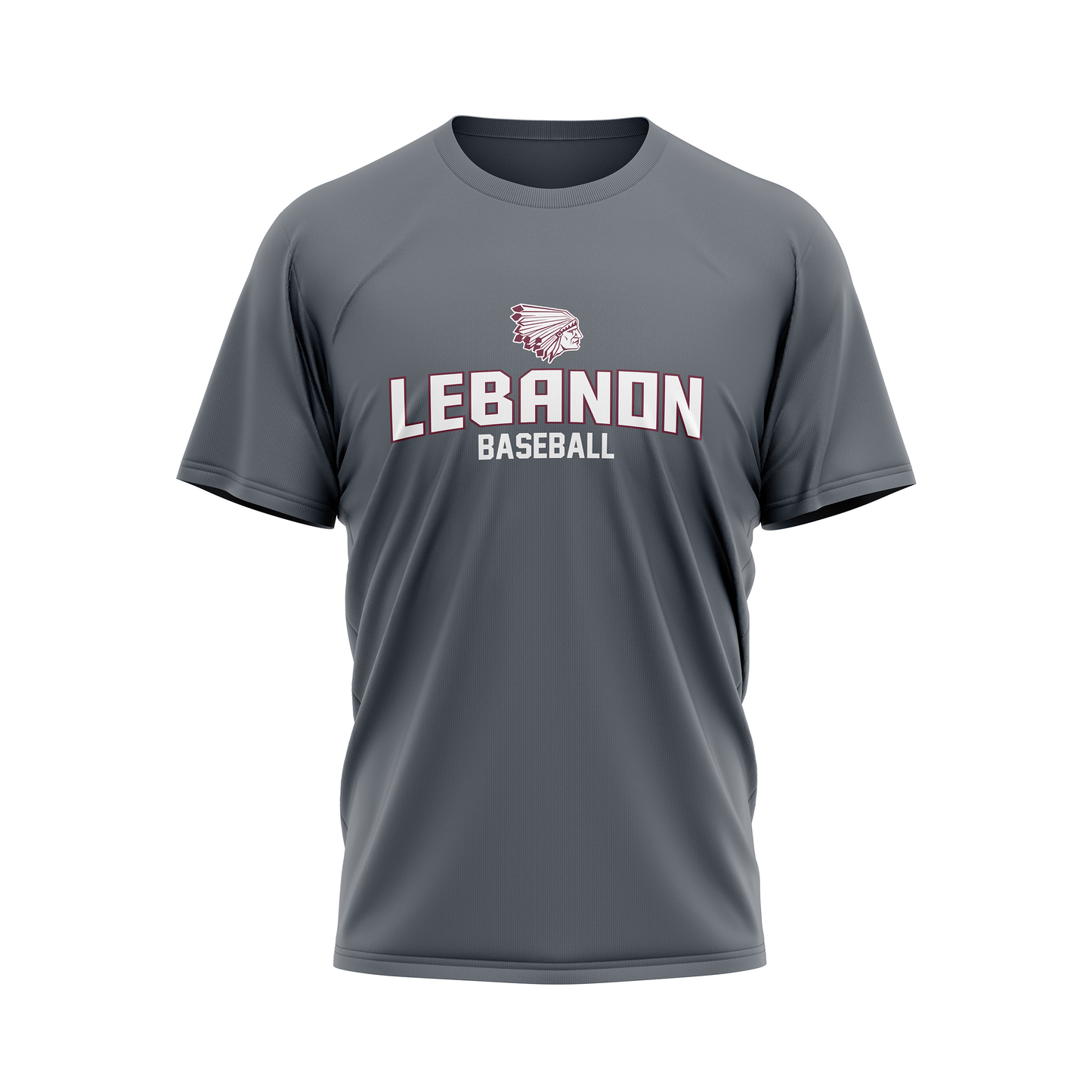 Lebanon Warriors - Baseball Wordmark Performance Sublimated Tee