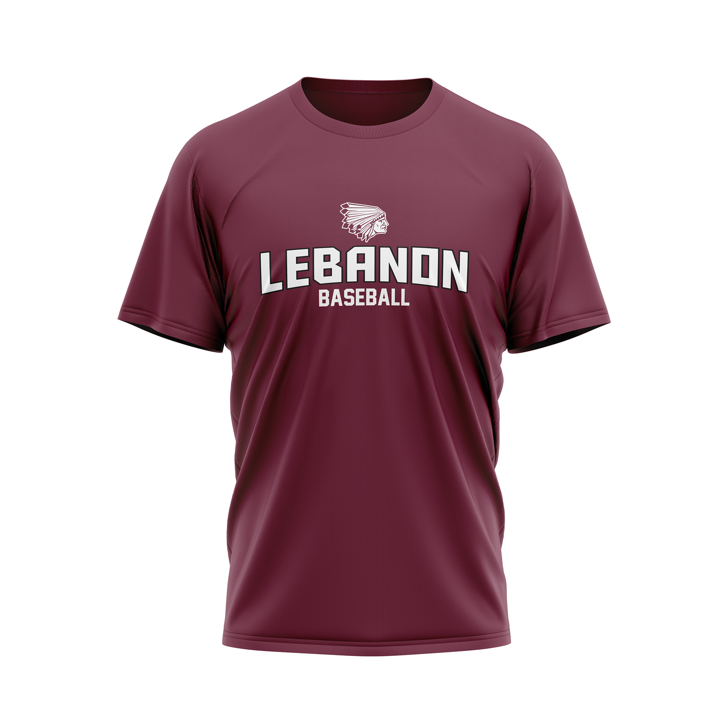 Lebanon Warriors - Baseball Wordmark Performance Sublimated Tee