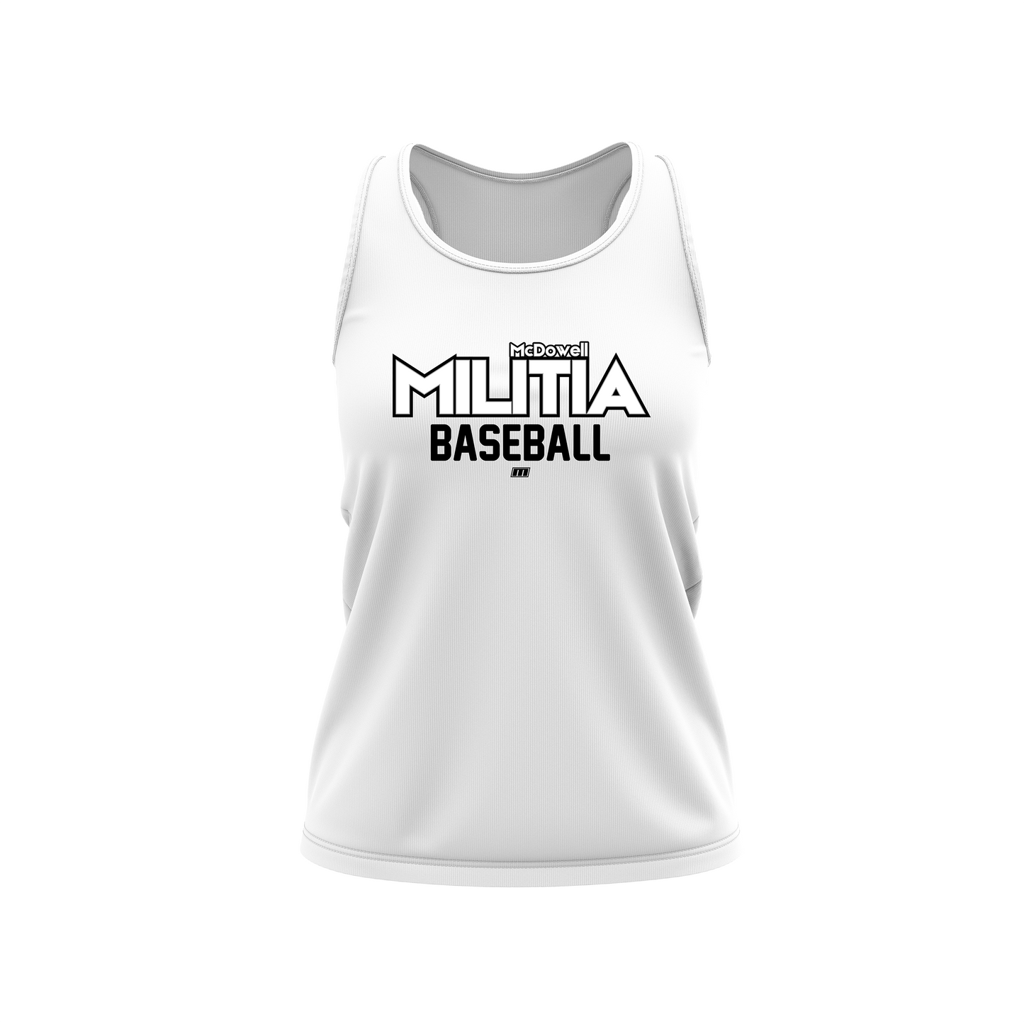 McDowell Baseball - Women's Wordmark Racerback Tank