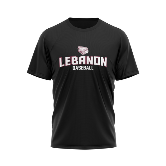Lebanon Warriors - Baseball Wordmark Performance Sublimated Tee