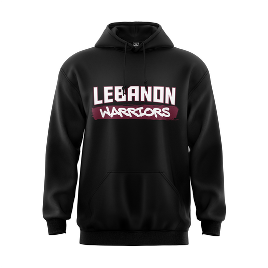 Lebanon Warriors - Wordmark Performance Sublimated Fleece Hoodie