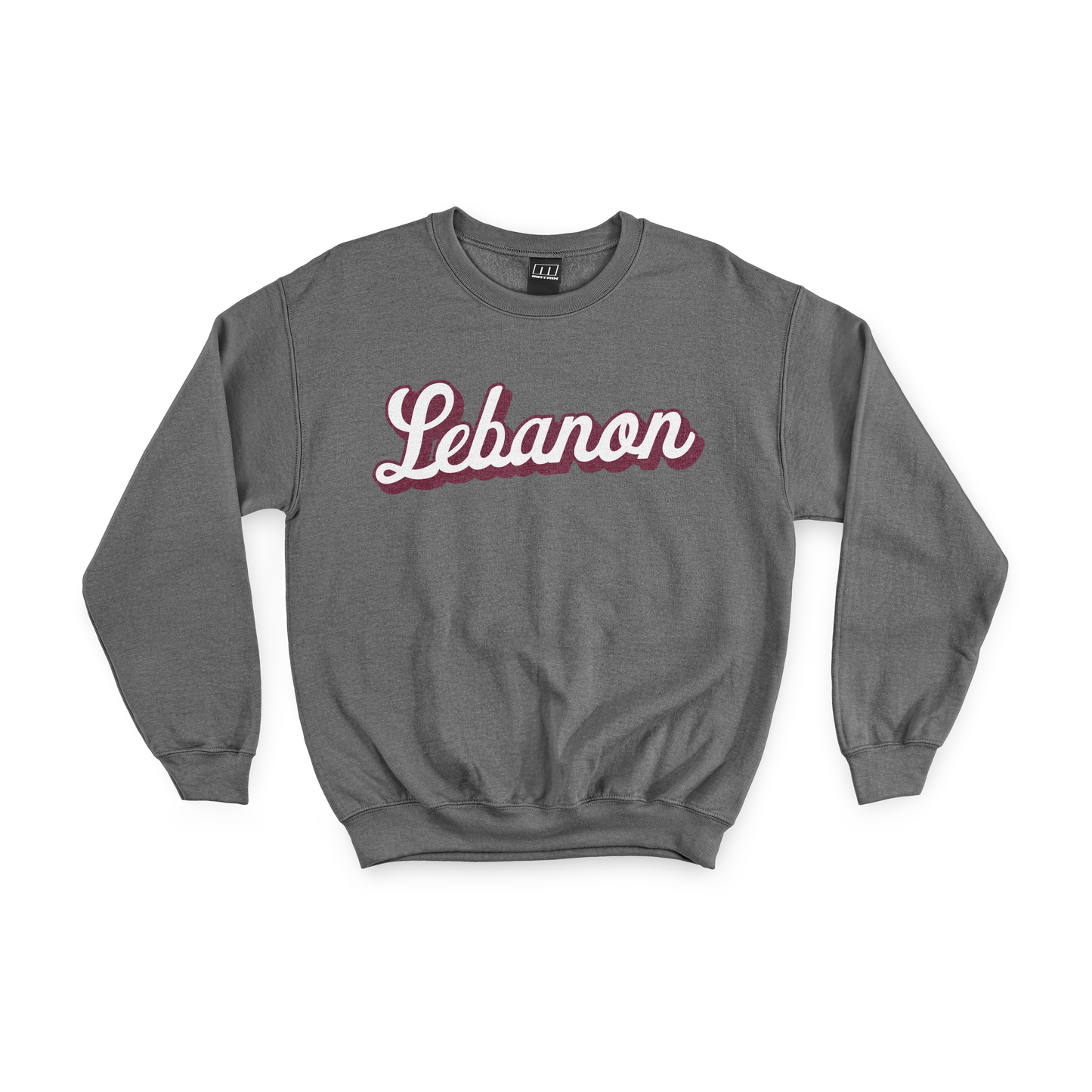Lebanon Warriors - Vintage Script Chenille Fleece Crew Neck