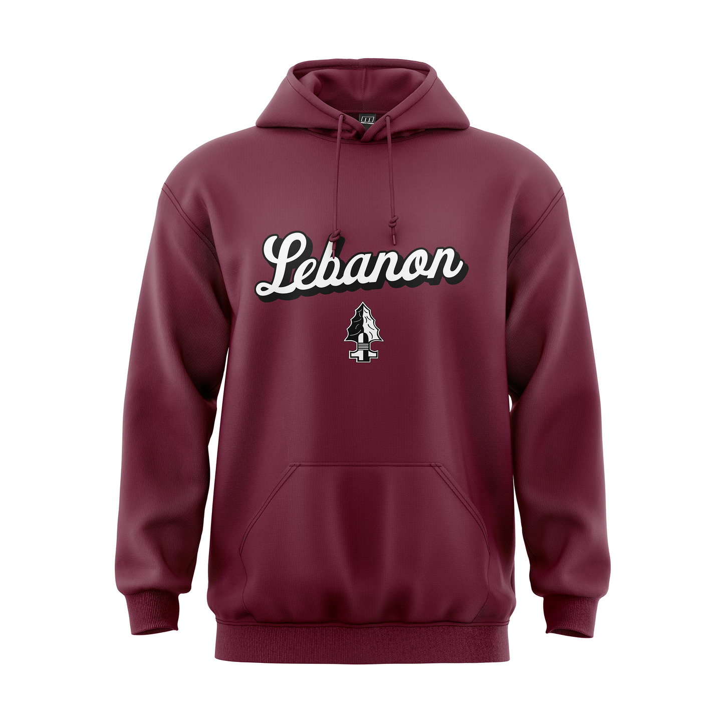 Lebanon Warriors - Personalized Script Performance Sublimated Fleece Hoodie