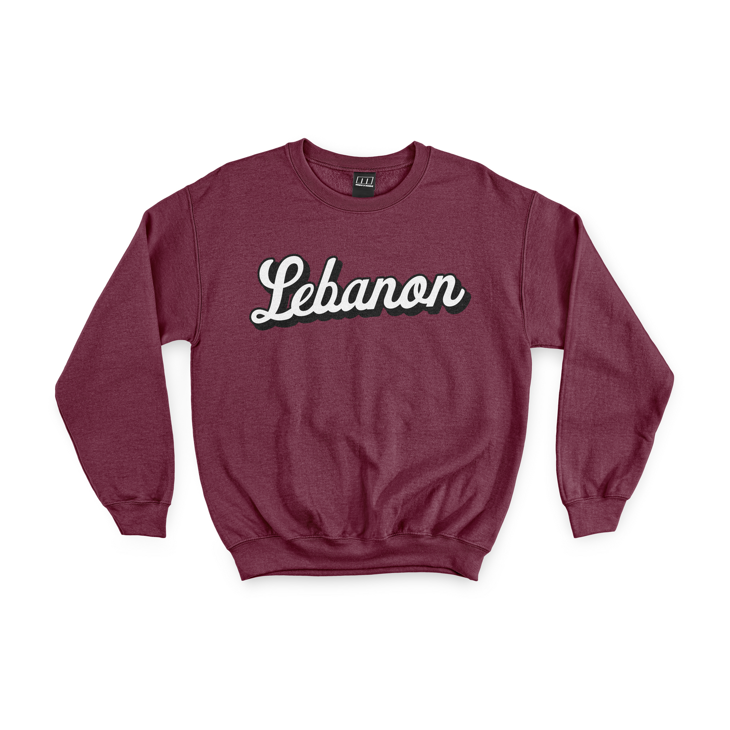 Lebanon Warriors - Vintage Script Chenille Fleece Crew Neck