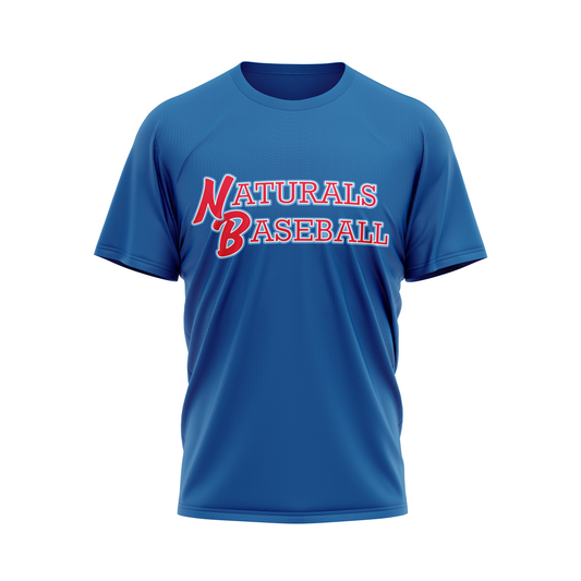 Naturals Baseball - Wordmark Performance Sublimated Tee SS