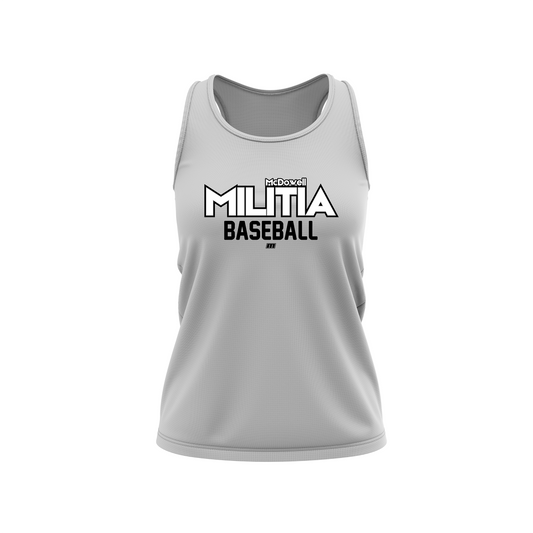 McDowell Baseball - Women's Wordmark Racerback Tank